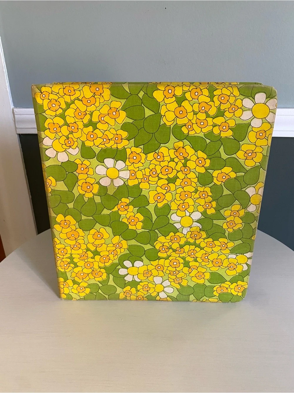 Vintage MCM HyTone Canvas 3 Ring Binder 3/4